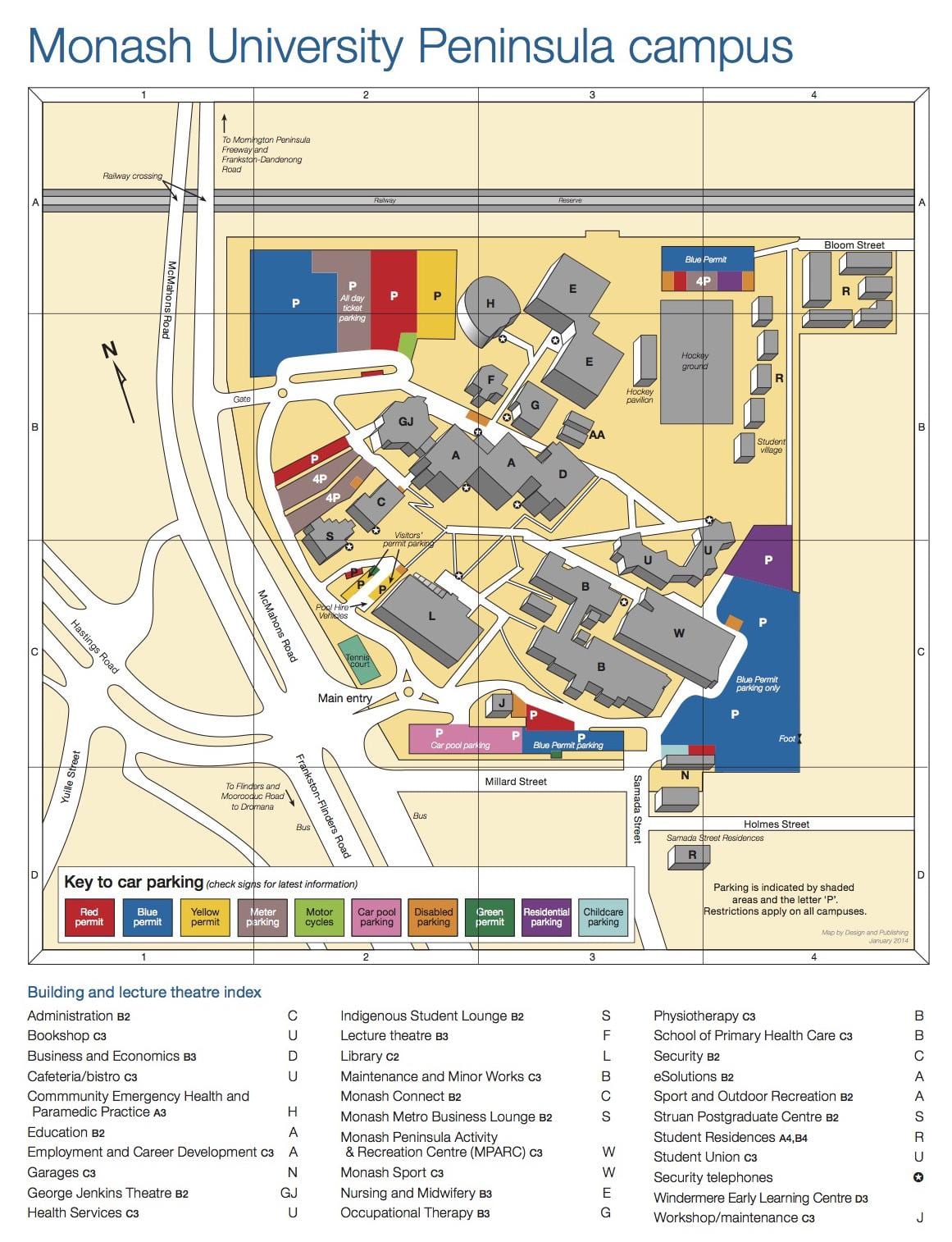 莫纳什大学校园地图