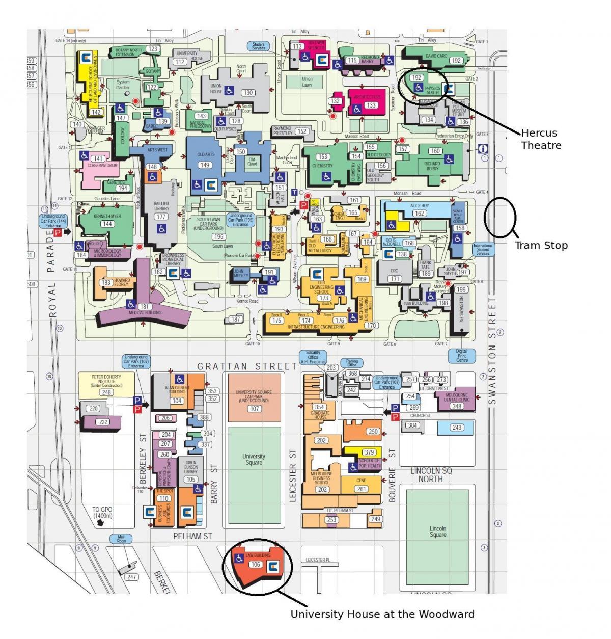 维多利亚大学校园地图