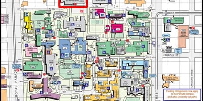 墨尔本大学的地图
