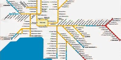 墨尔本都市区地图