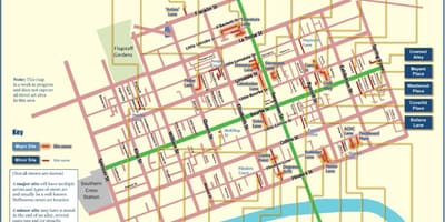 墨尔本的路线图