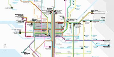 墨尔本的电车网络地图