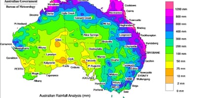墨尔本雨的地图