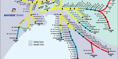 墨尔本火车站地图
