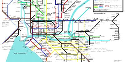 维多利亚火车的地图
