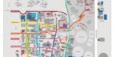 莫纳什大学的克莱顿的地图